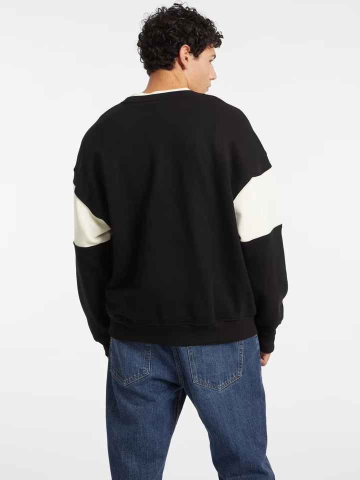 Guess Horizontal Stripe Crewneck Sweatshirt