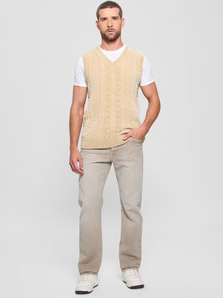Guess Eco Ebe Cable-Knit Chenille Sweater Vest