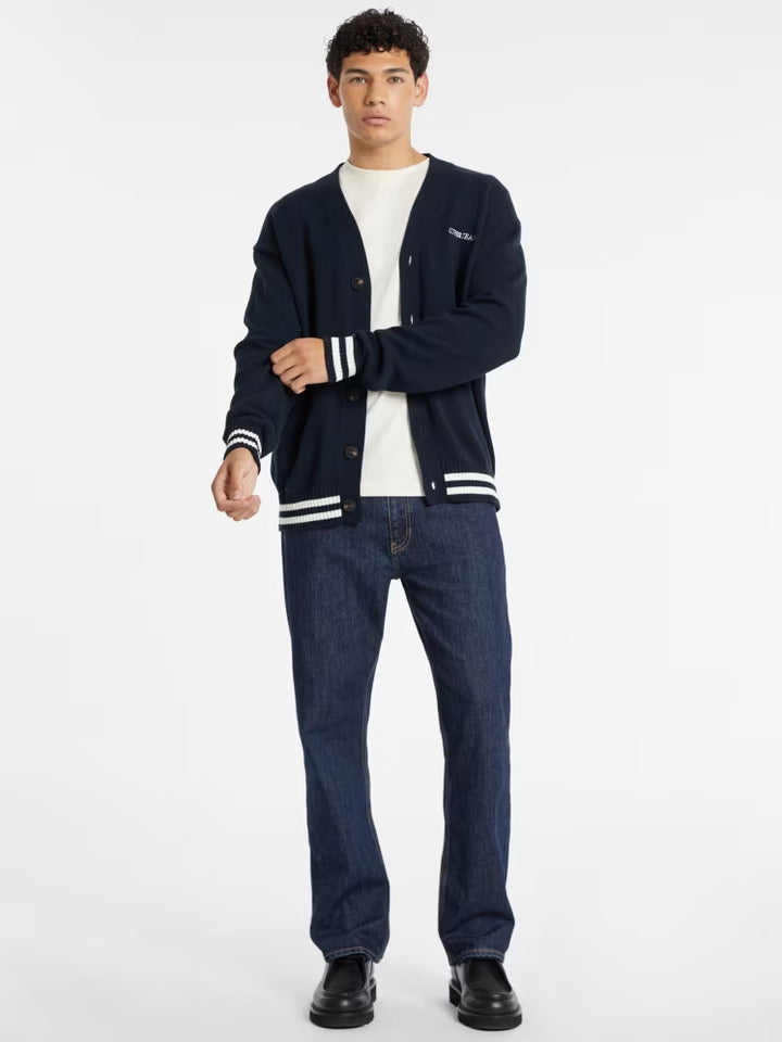 Guess Embroidered Logo Varsity Cardigan