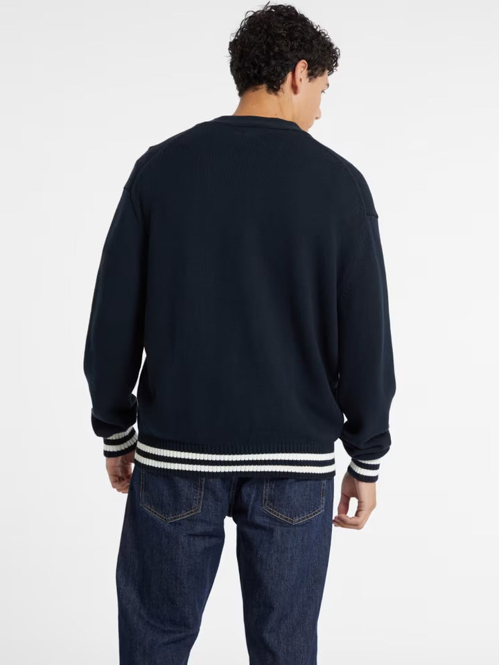 Guess Embroidered Logo Varsity Cardigan