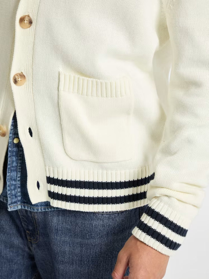Guess Embroidered Logo Varsity Cardigan