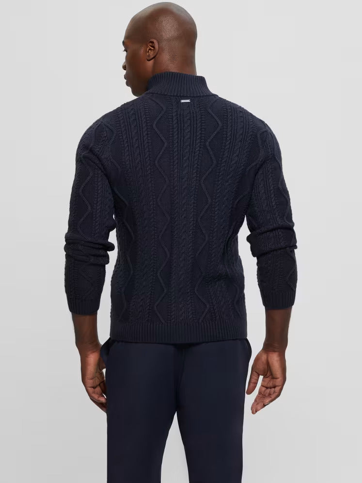 Guess Eco Luis Cable-Knit Cardigan