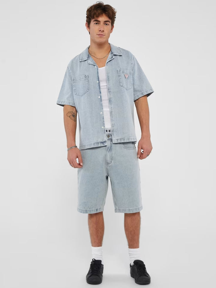 GUESS Originals Herringbone Denim Shorts