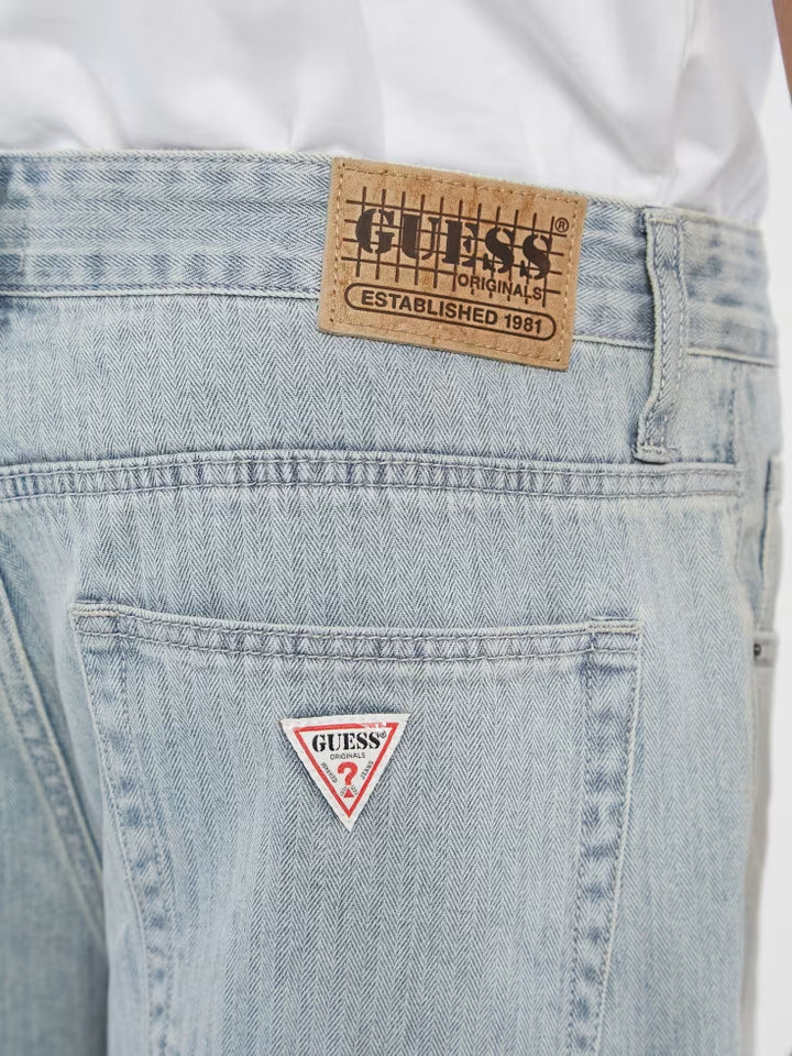 GUESS Originals Herringbone Denim Shorts