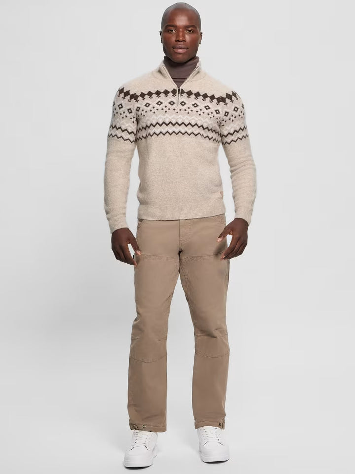 Guess Wool-Blend Half-Zip Sweater