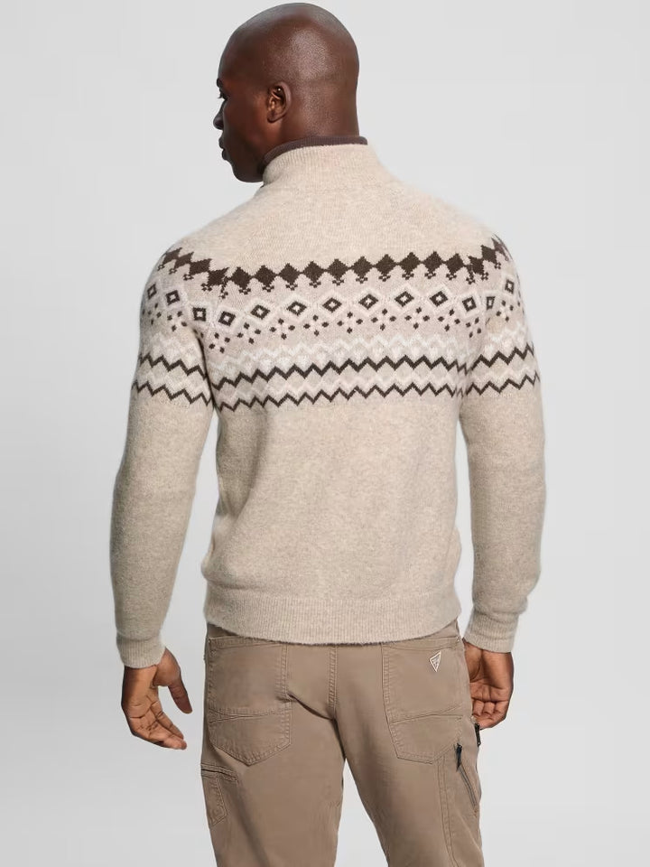 Guess Wool-Blend Half-Zip Sweater
