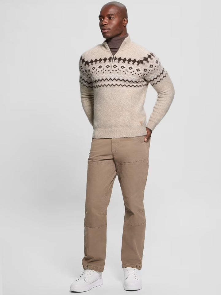 Guess Wool-Blend Half-Zip Sweater