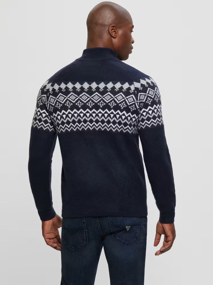 Guess Wool-Blend Half-Zip Sweater