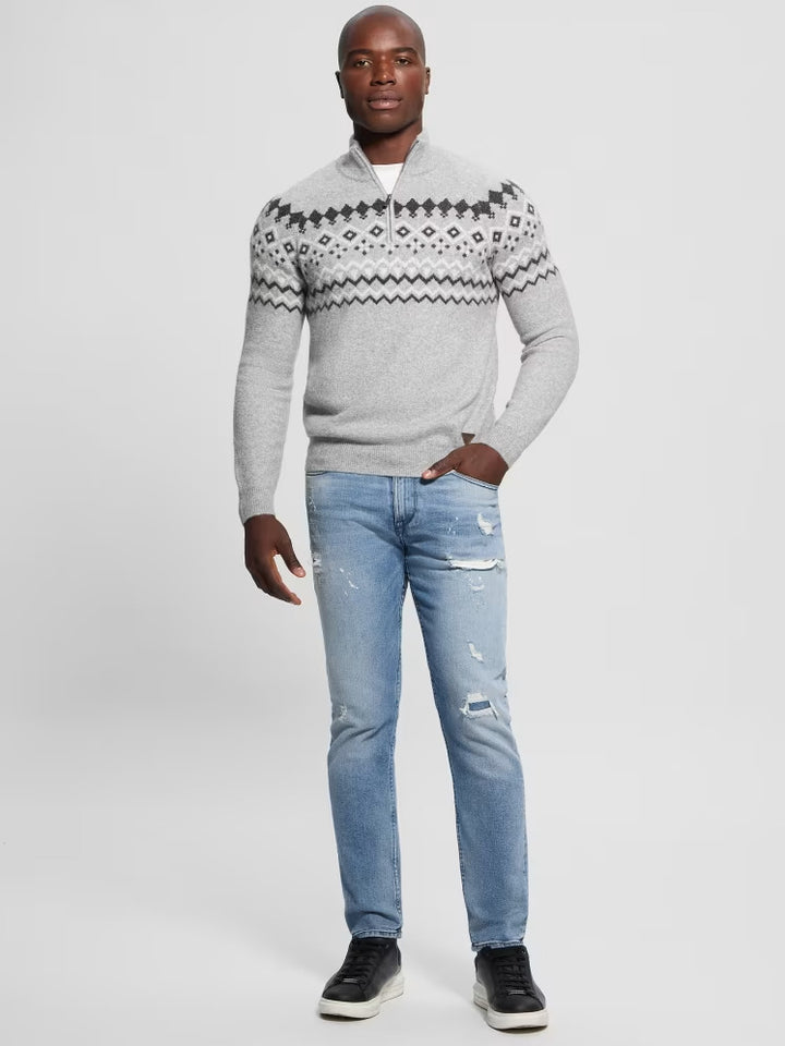 Guess Wool-Blend Half-Zip Sweater