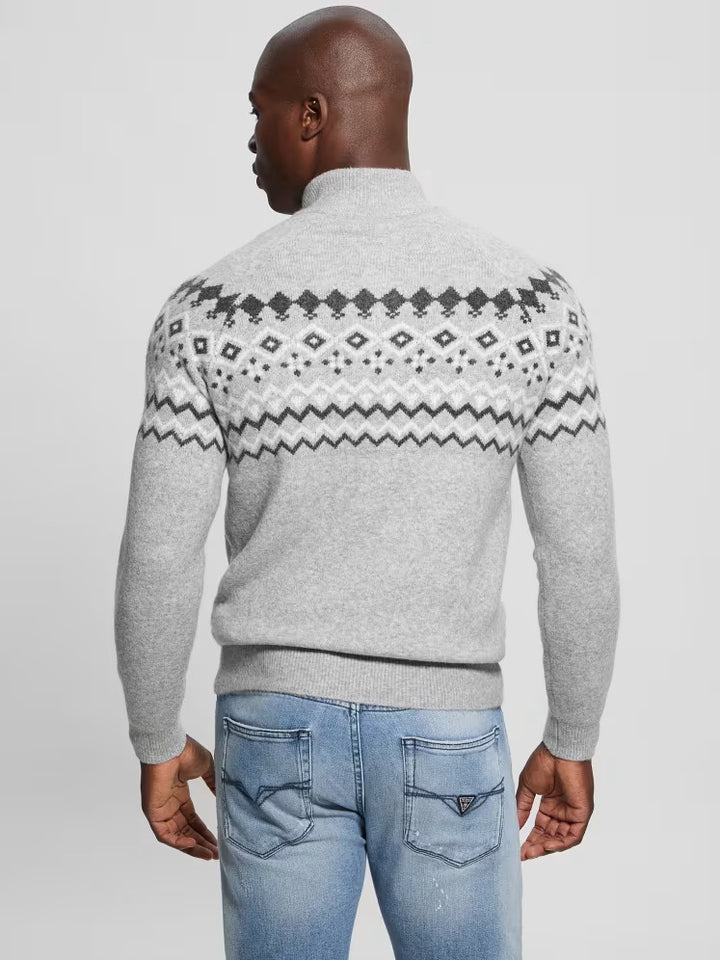 Guess Wool-Blend Half-Zip Sweater