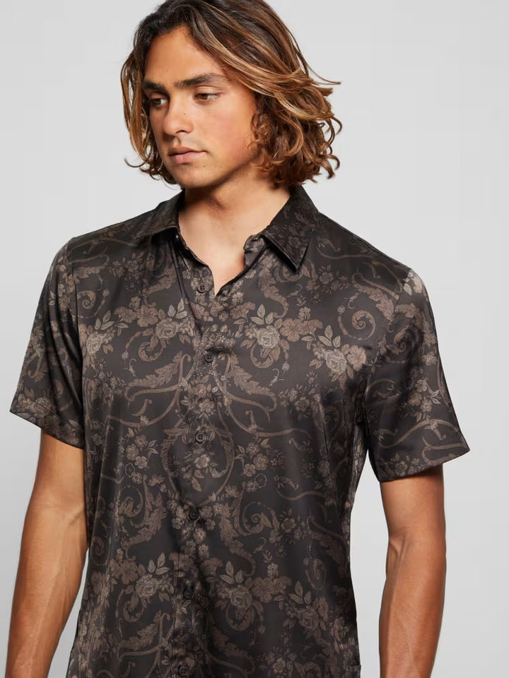 Guess Charm Decorative Floral Shirt