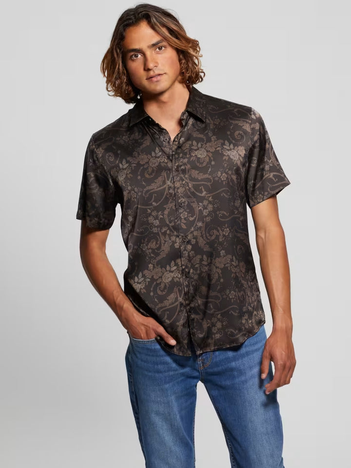 Guess Charm Decorative Floral Shirt