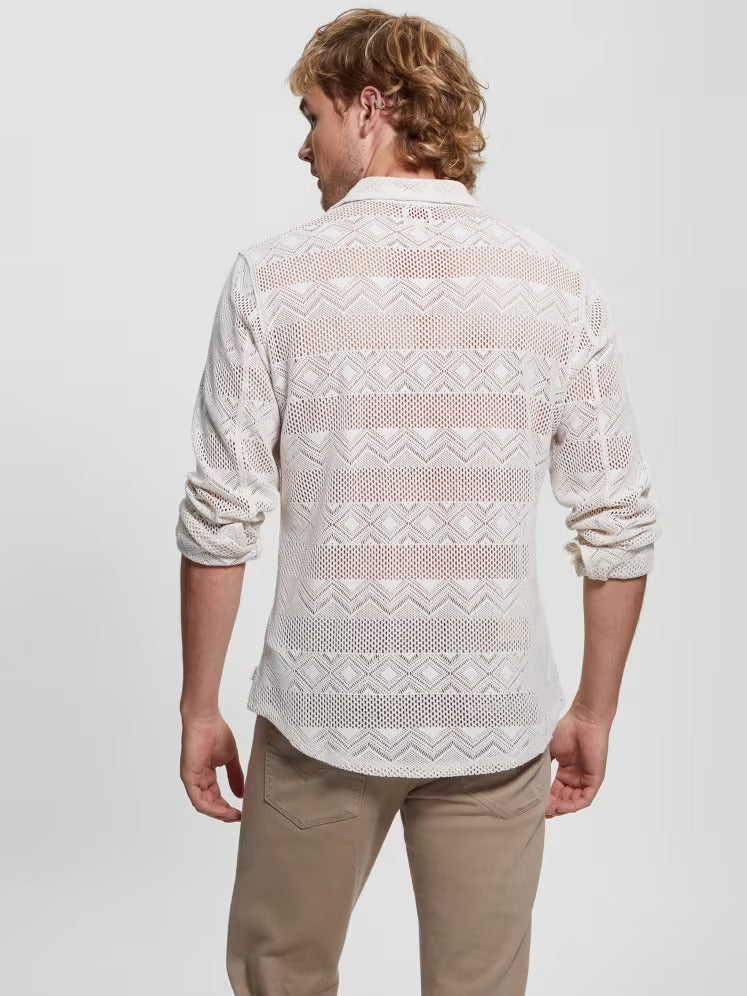 Guess Geo Crochet Shirt