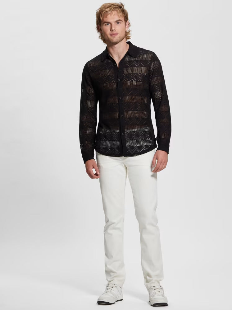 Guess Geo Crochet Shirt