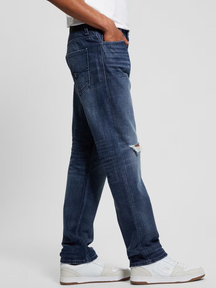 Guess Eco Mateo Distressed Straight Jeans