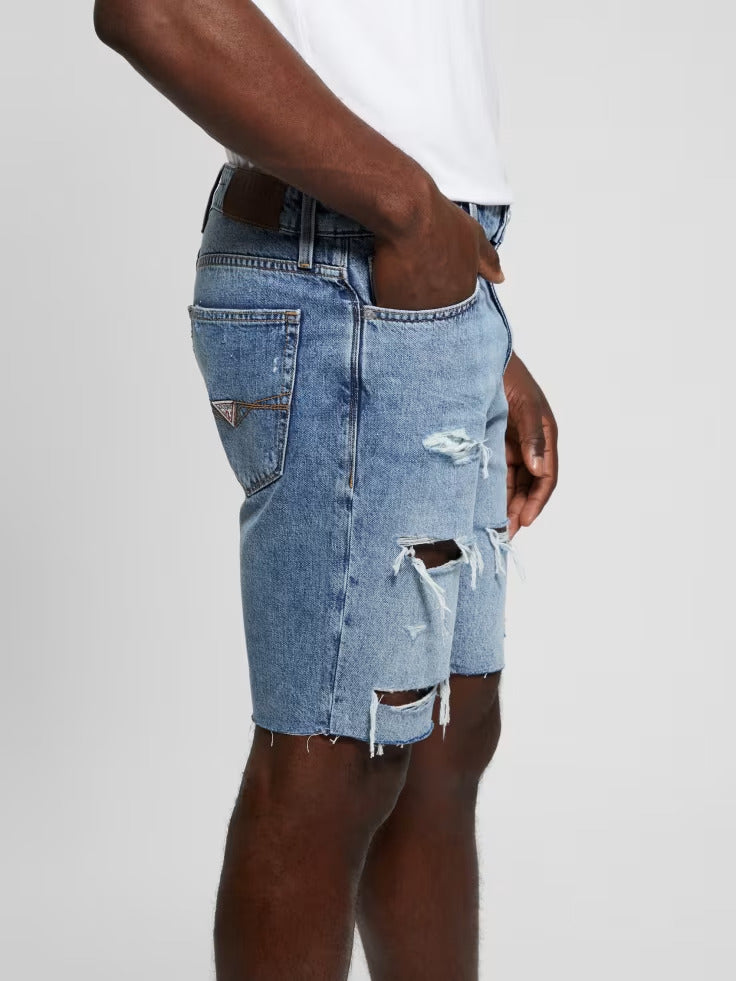 Guess Wyatt Distressed Denim Shorts