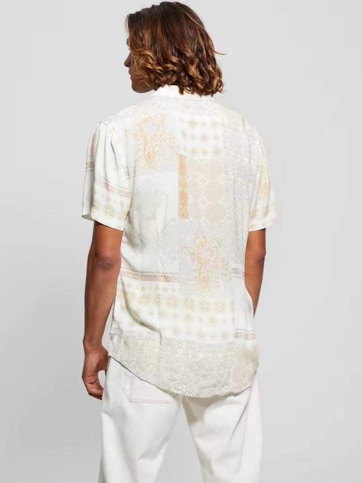 Guess Eco Rayon Patchwork Shirt