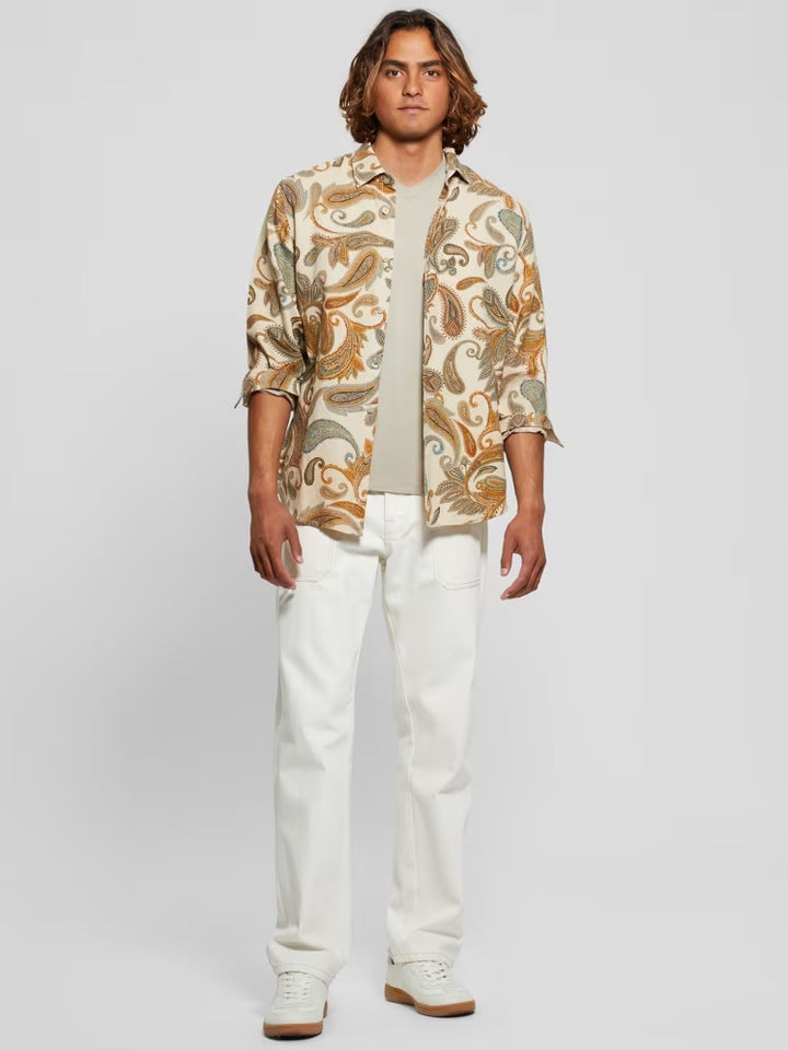 Guess Eco Linen Paisley Shirt