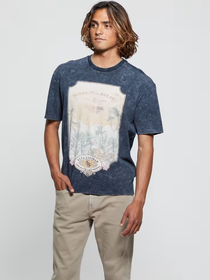 Guess Eco Paraiso Postcard Tee