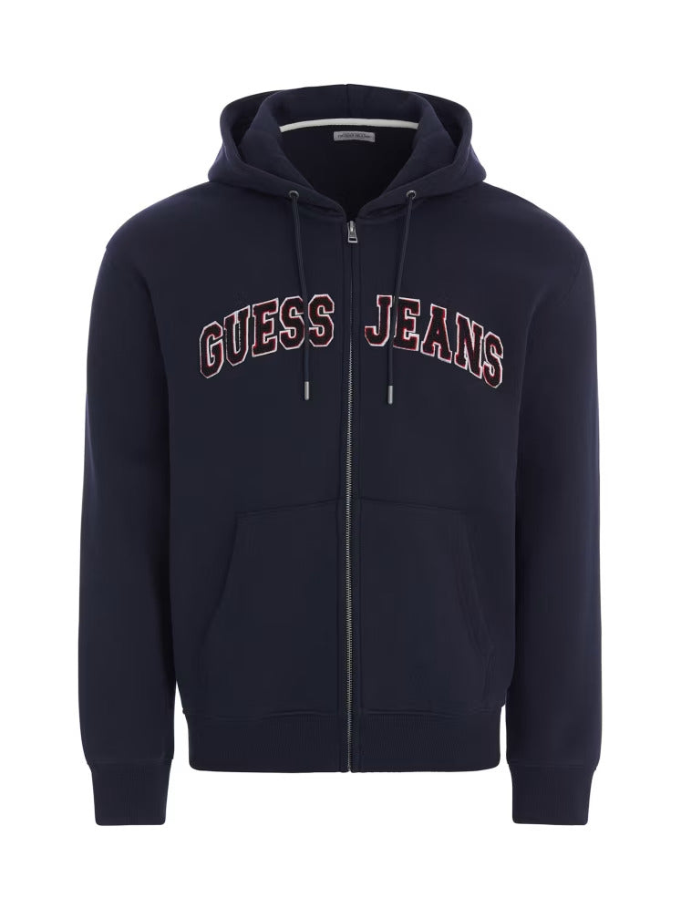 Guess Chenille Patch Zip-Up Hoodie