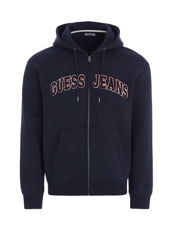 Guess Chenille Patch Zip-Up Hoodie