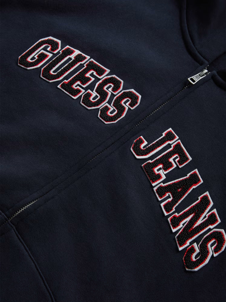 Guess Chenille Patch Zip-Up Hoodie