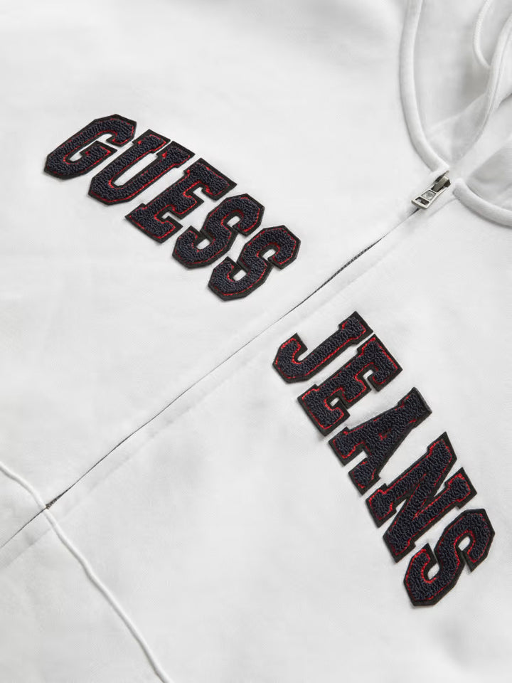 Guess Chenille Patch Zip-Up Hoodie