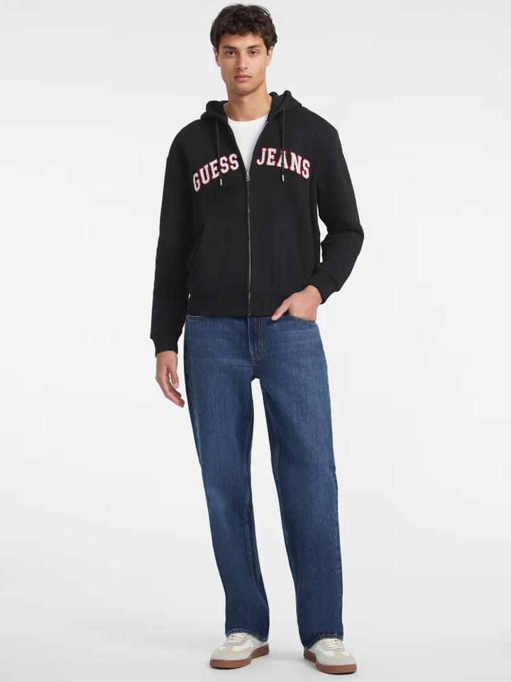 Guess Chenille Patch Zip-Up Hoodie