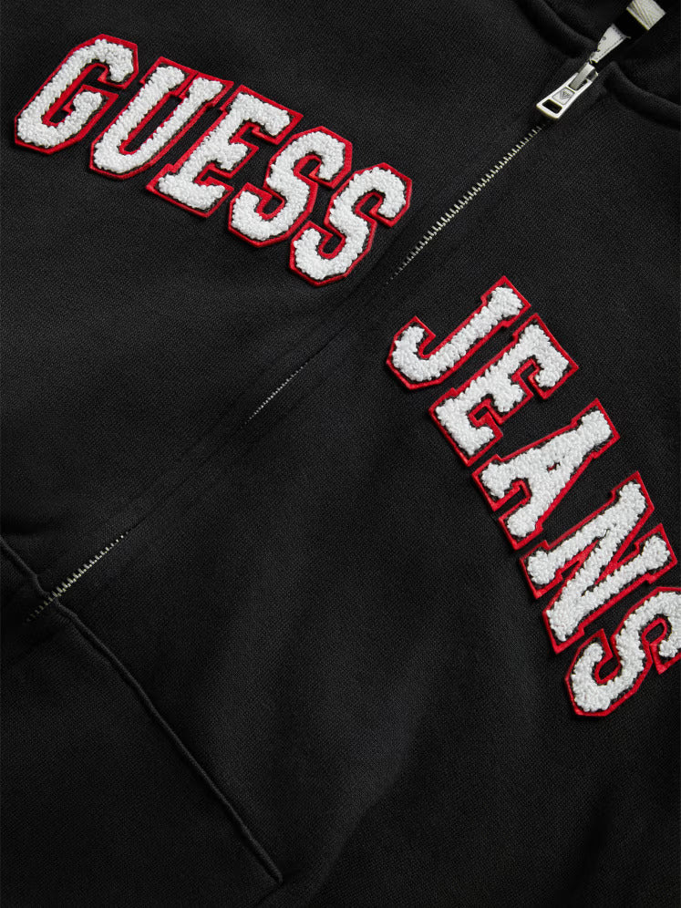 Guess Chenille Patch Zip-Up Hoodie