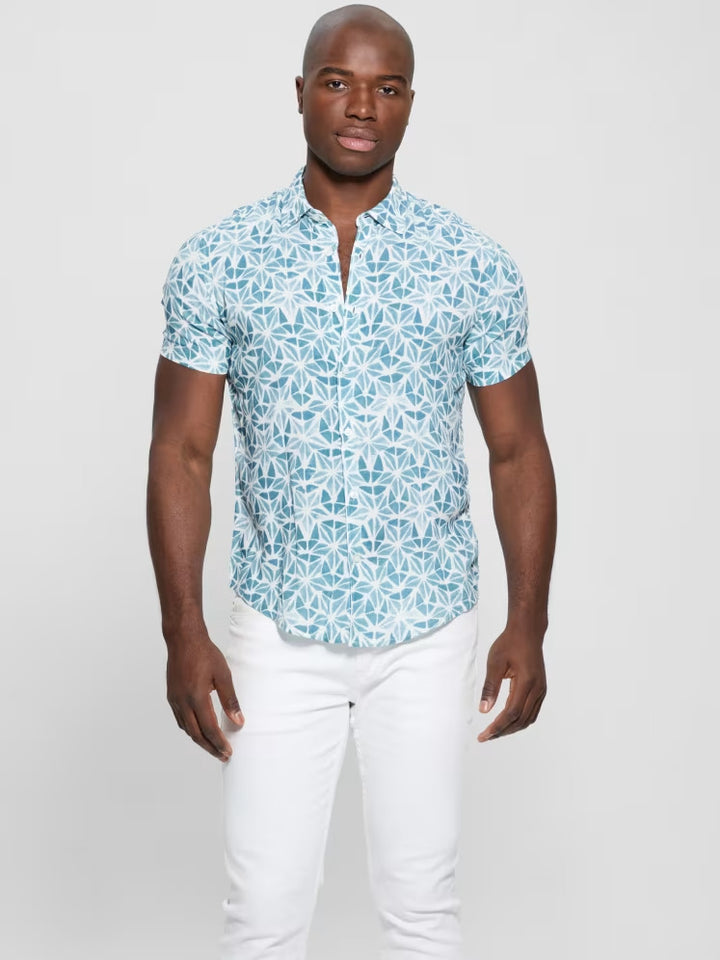 Guess Eco Watercolor Short-Sleeve Shirt