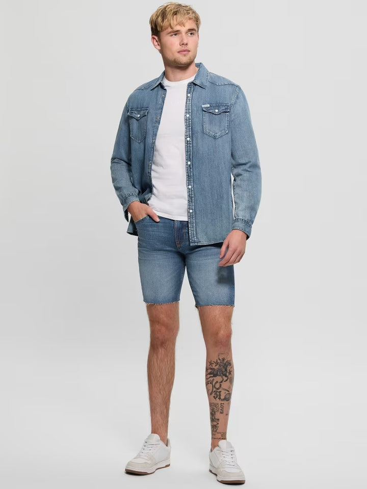 Guess Eco Logan Slim Denim Shorts
