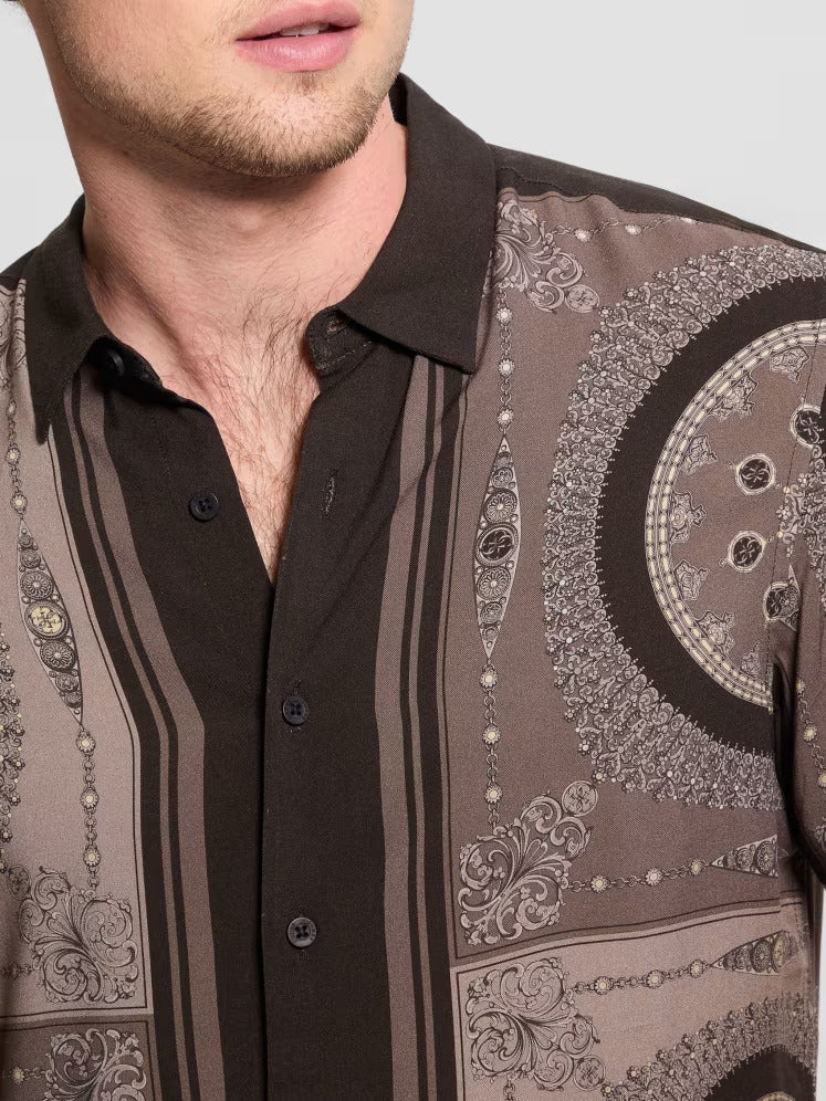 Guess Eco Rayon Medallion Shirt