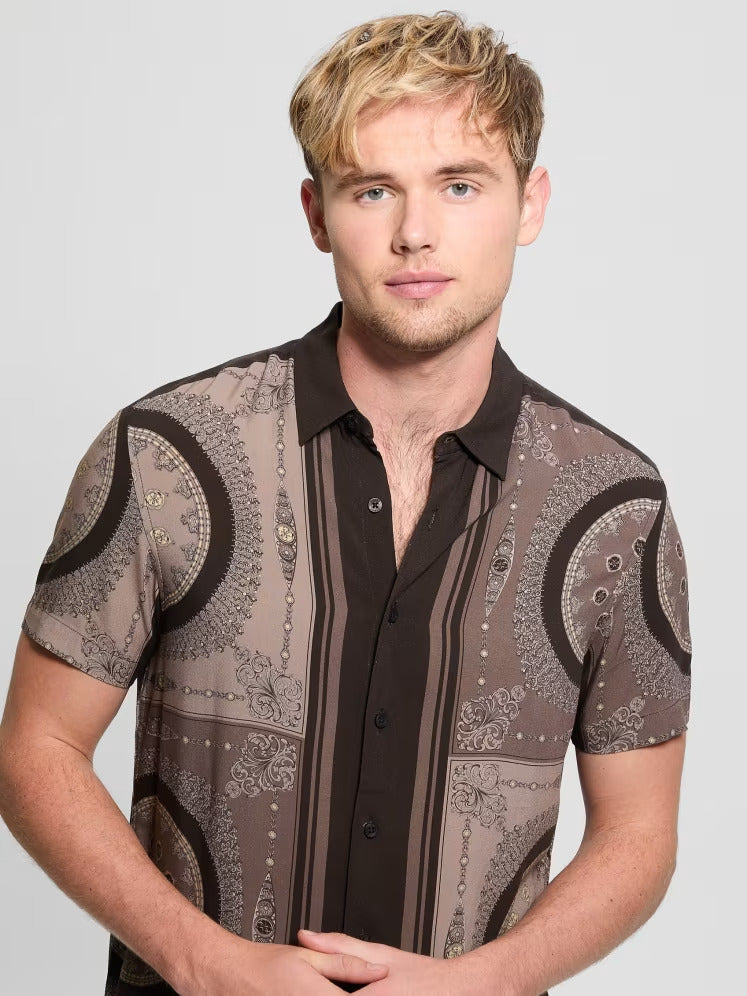 Guess Eco Rayon Medallion Shirt
