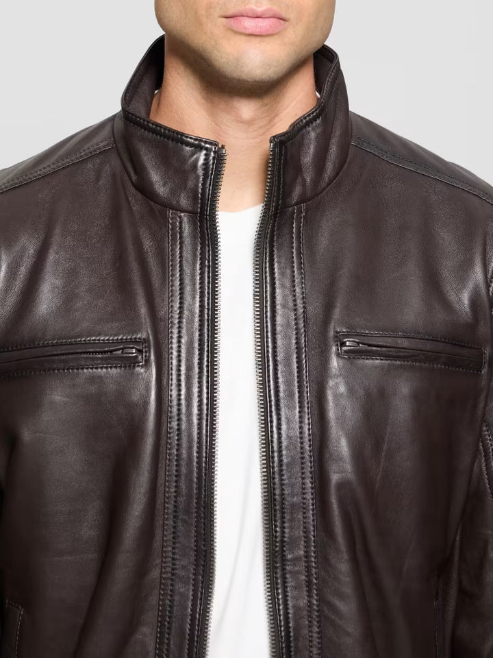 Guess Bradley Leather Jacket