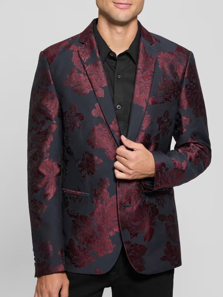 Guess Jacquard Floral Blazer