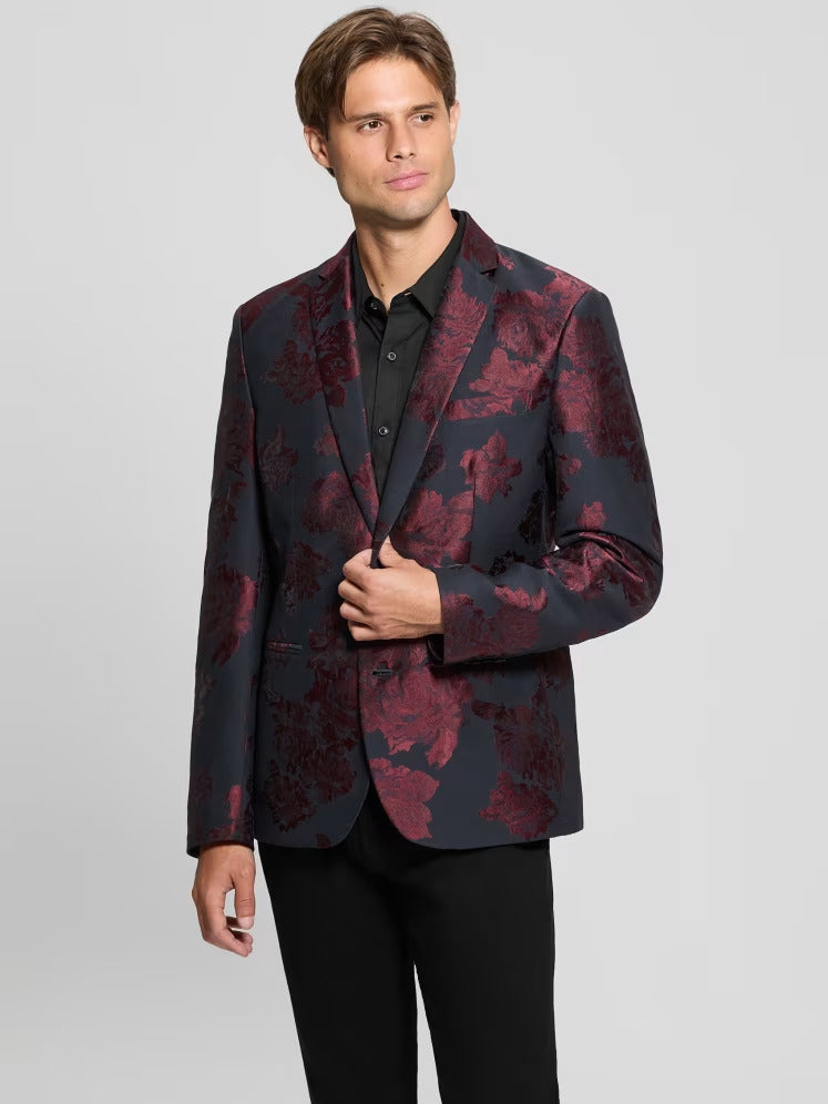 Guess Jacquard Floral Blazer