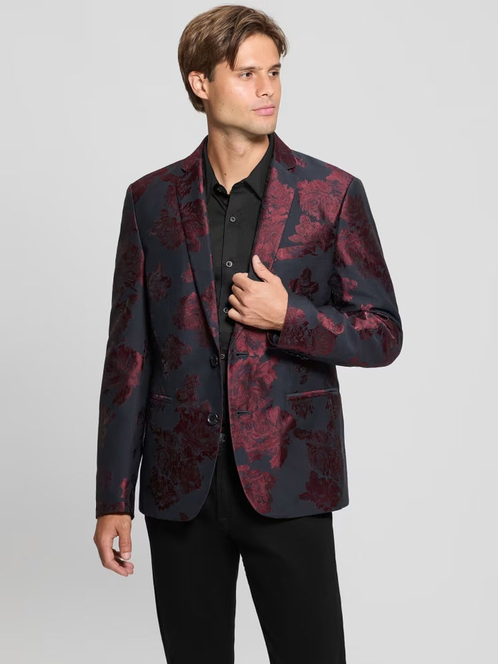 Guess Jacquard Floral Blazer