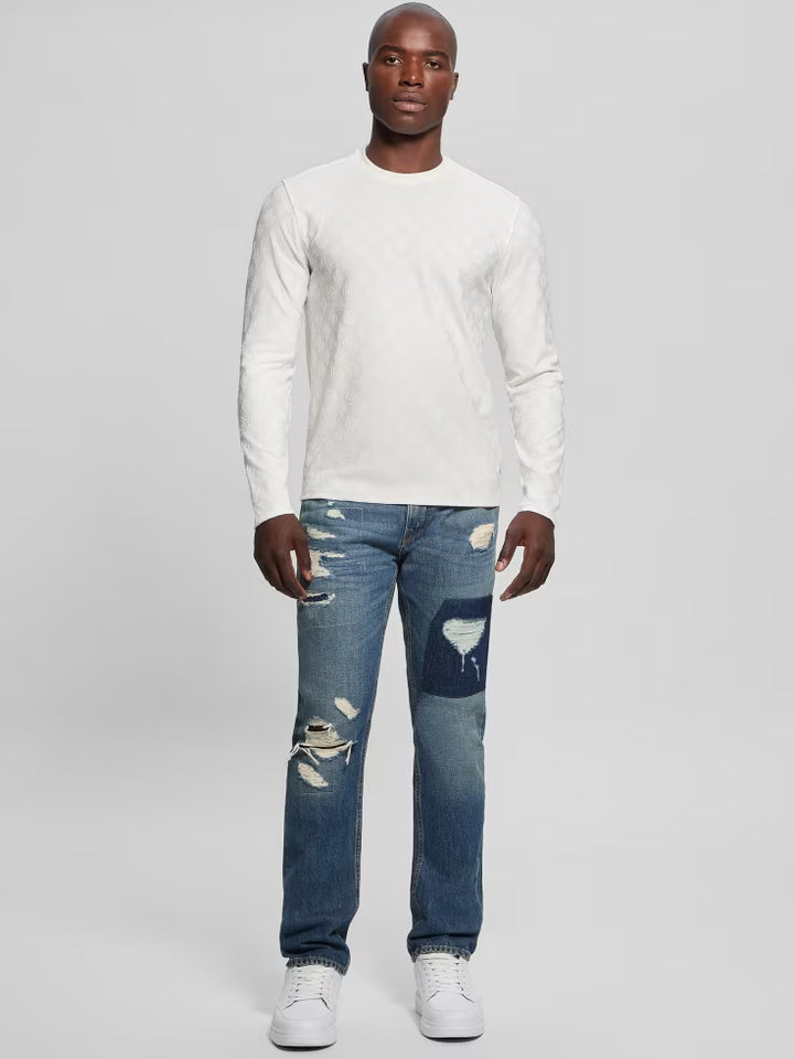 Guess Eco Peony Jacquard Crewneck