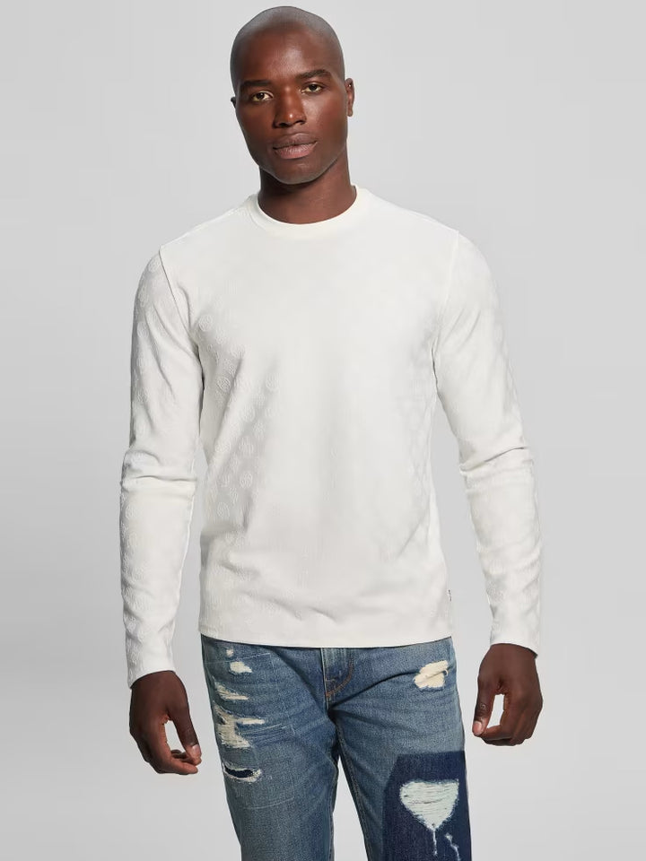 Guess Eco Peony Jacquard Crewneck