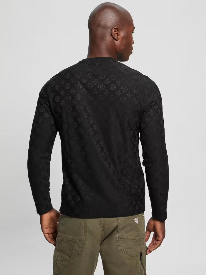Guess Eco Peony Jacquard Crewneck