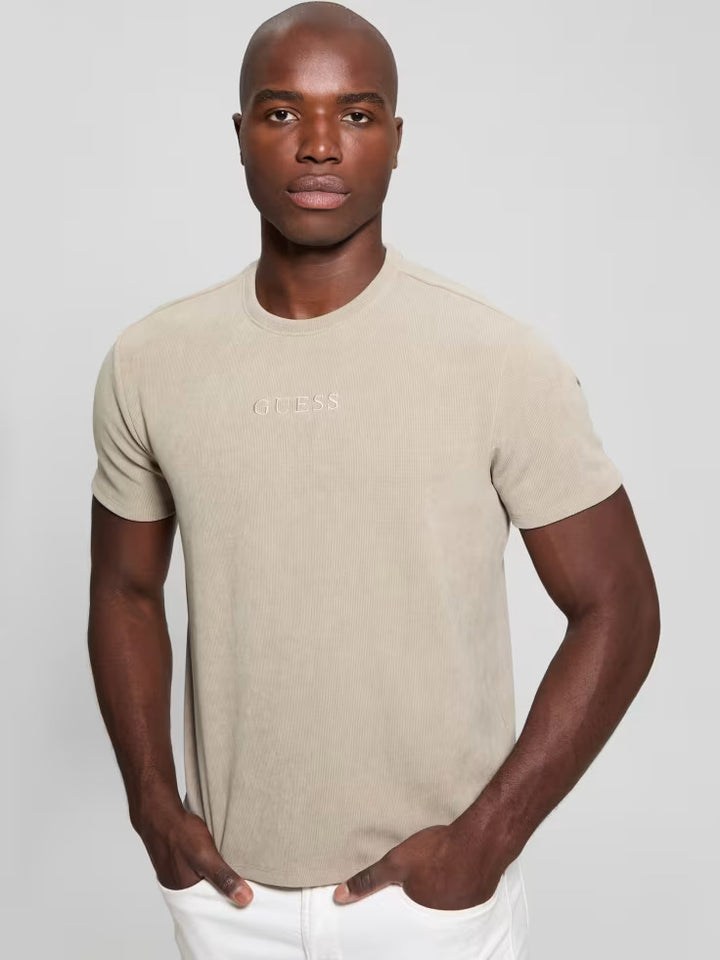 Guess Ribbed Crewneck Tee