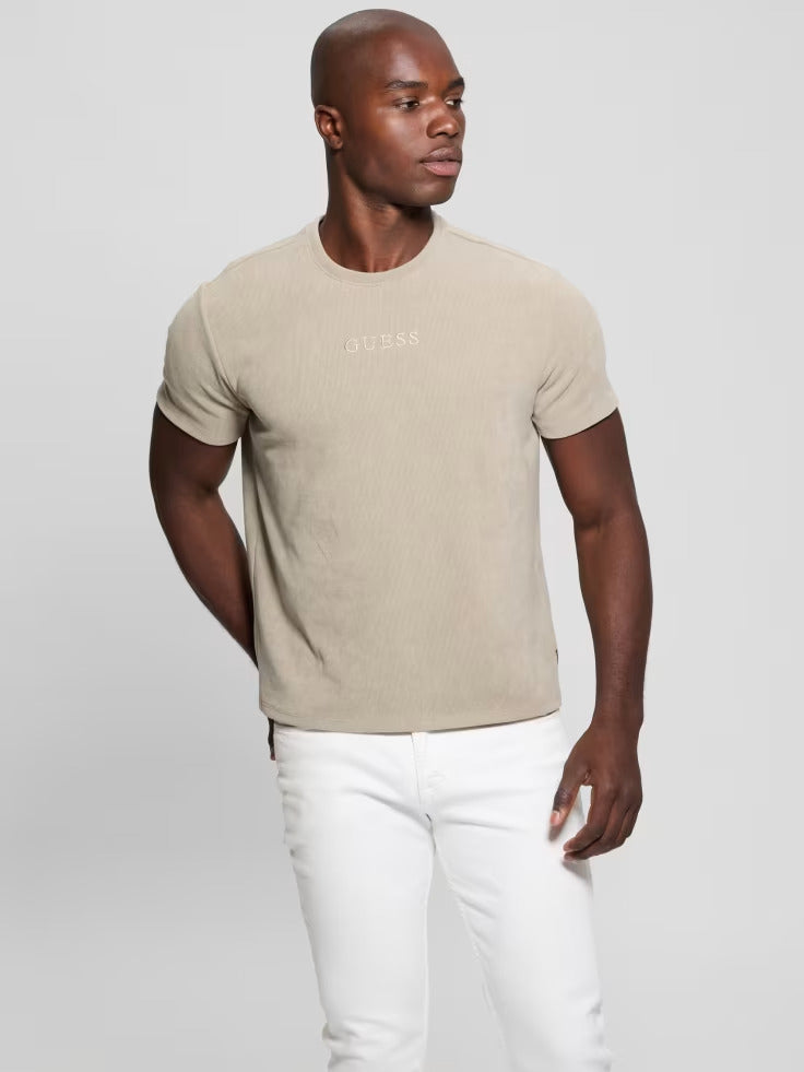 Guess Ribbed Crewneck Tee