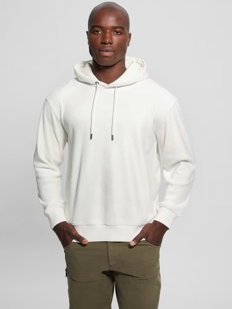 Guess Embossed Velvet Hoodie