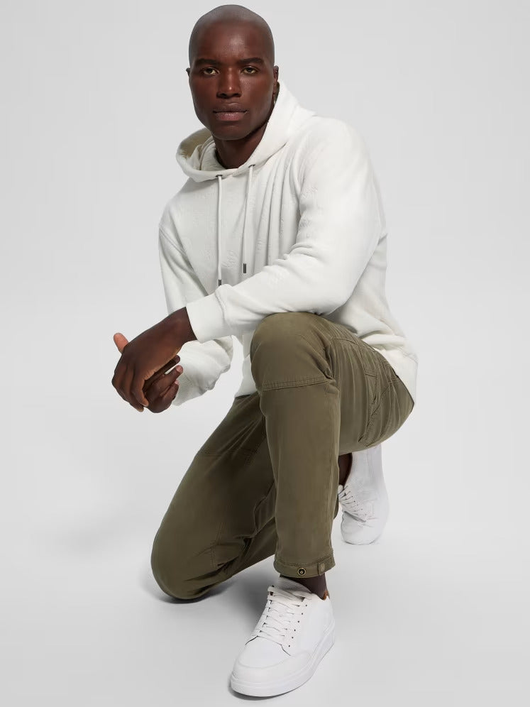 Guess Embossed Velvet Hoodie