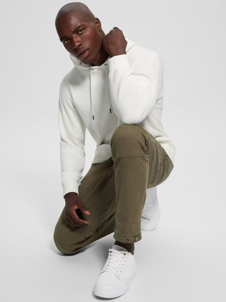 Guess Embossed Velvet Hoodie