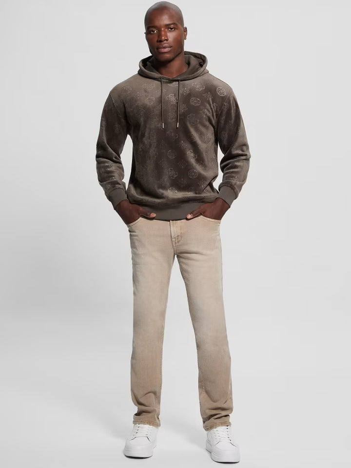 Guess Embossed Velvet Hoodie