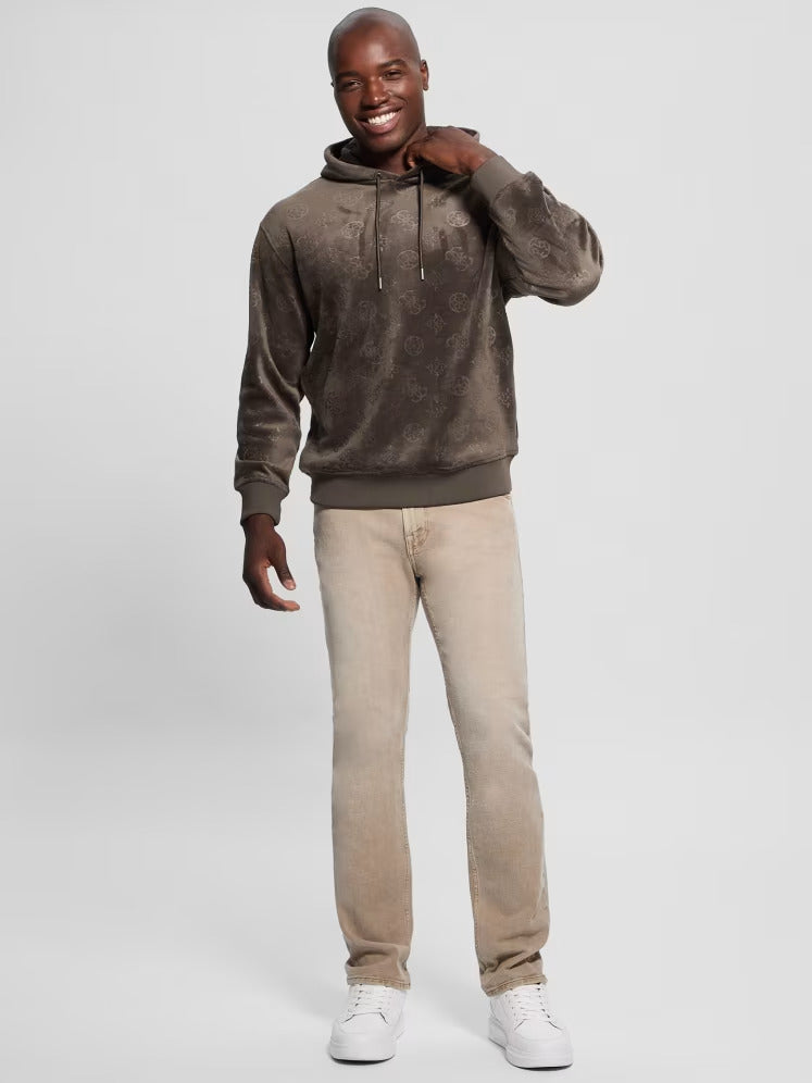 Guess Embossed Velvet Hoodie