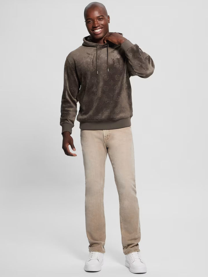 Guess Embossed Velvet Hoodie