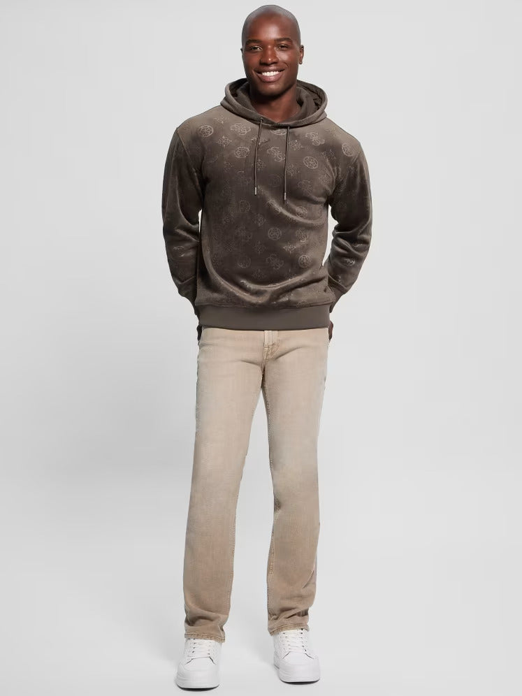 Guess Embossed Velvet Hoodie