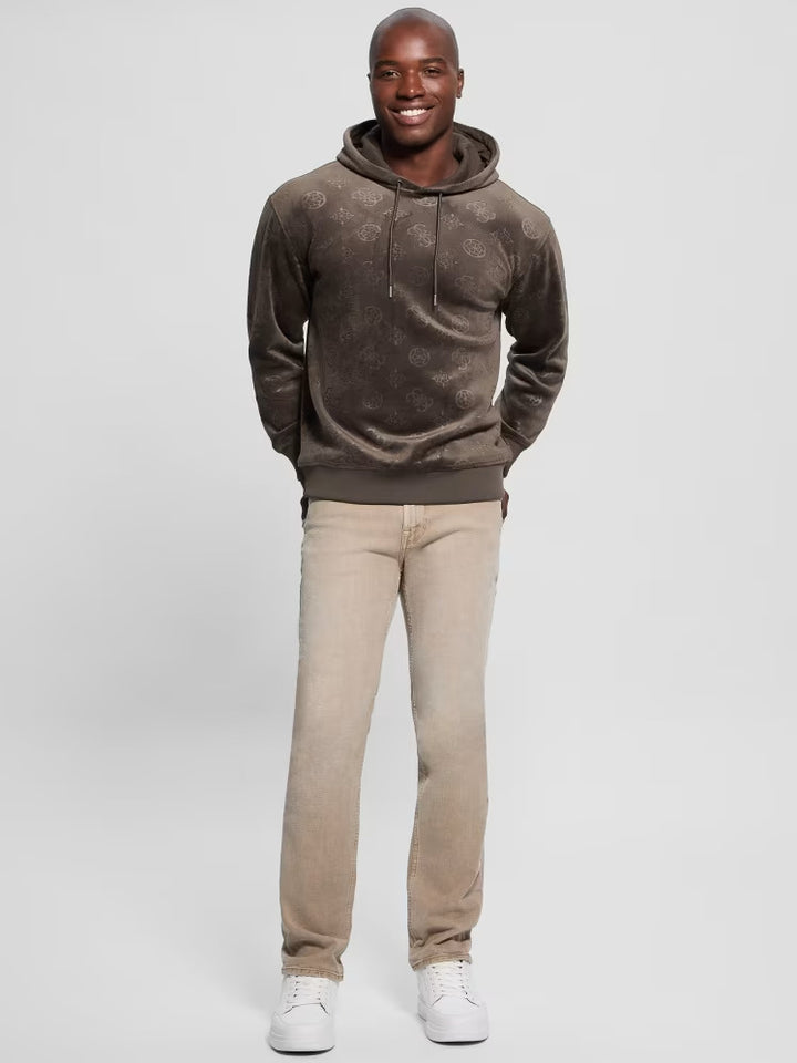 Guess Embossed Velvet Hoodie
